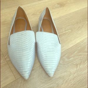 Franco Sarto snake skin flats